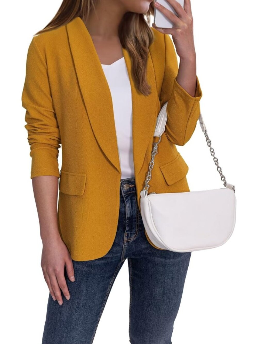 Chic Women's Blazer - Business Casual Work Jacket for Office & Events